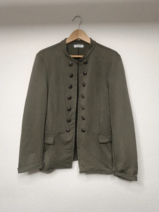 Chaqueta tipo militar algodón