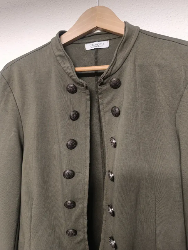 Chaqueta tipo militar algodón