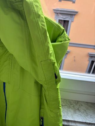 Giacca da sci verde fluo