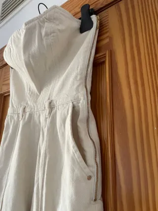 Mono Lança Perfume Beige Talla S Nuevo con etiquet