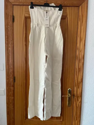 Mono Lança Perfume Beige Talla S Nuevo con etiquet