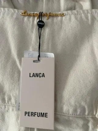 Mono Lança Perfume Beige Talla S Nuevo con etiquet