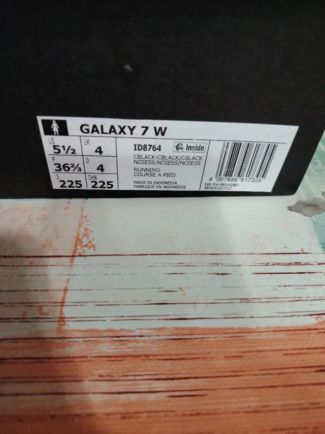 Zapatillas Adidas Galaxy 7 unisex Negras