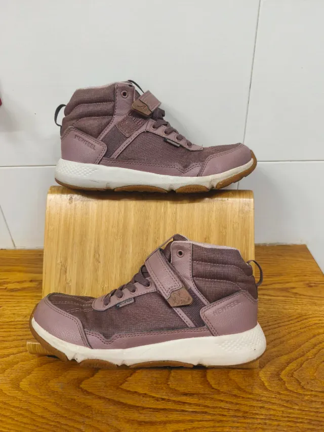 Botas niña NEWFEEL impermeables rosa/morado