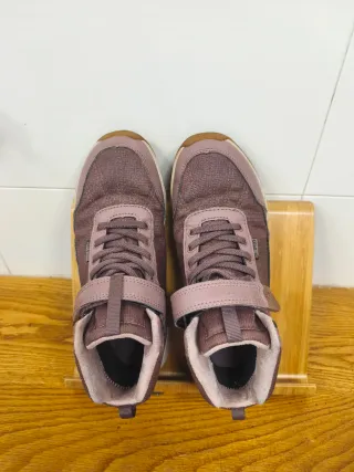 Botas niña NEWFEEL impermeables rosa/morado