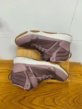Botas niña NEWFEEL impermeables rosa/morado