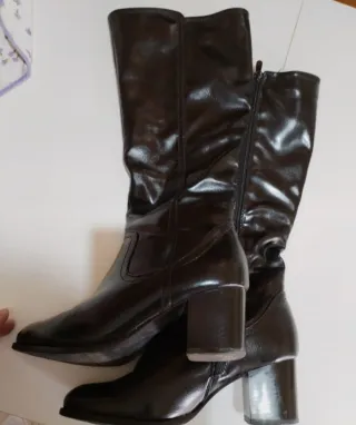 Stivali donna pelle neri n. 39