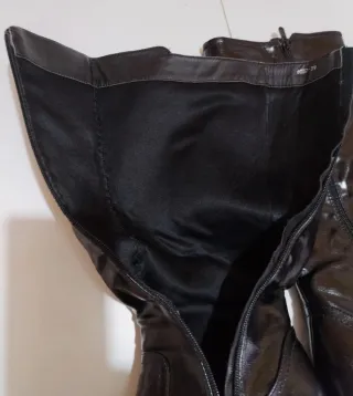 Stivali donna pelle neri n. 39