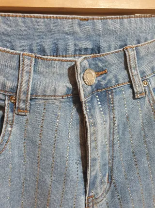 Pantalón vaquero mujer con brillos T/M