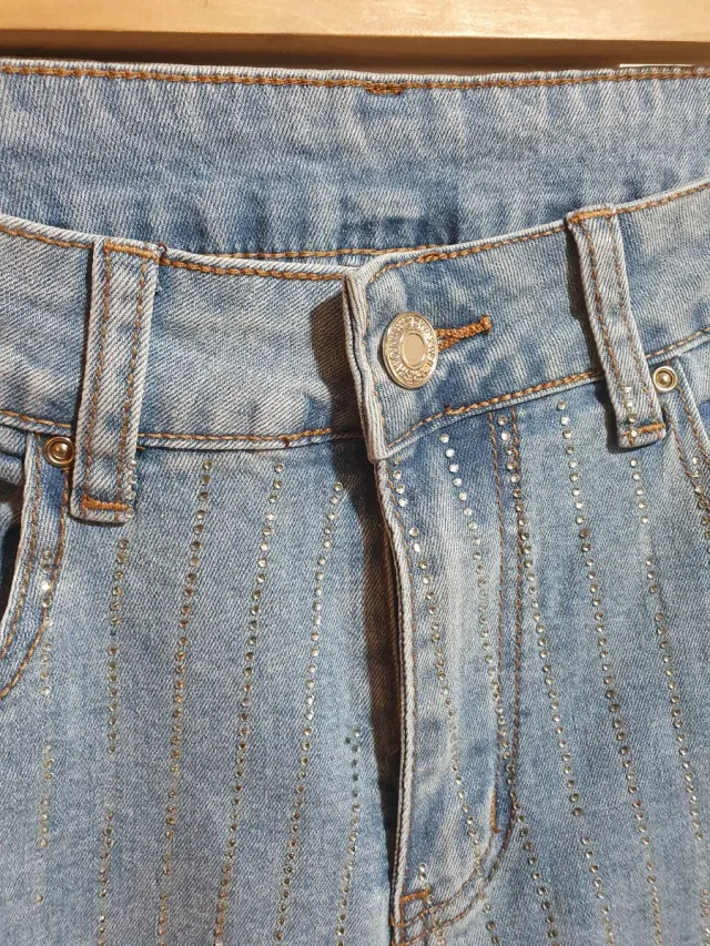 Pantalón vaquero mujer con brillos T/M