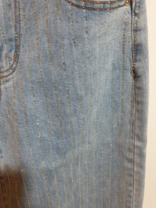 Pantalón vaquero mujer con brillos T/M