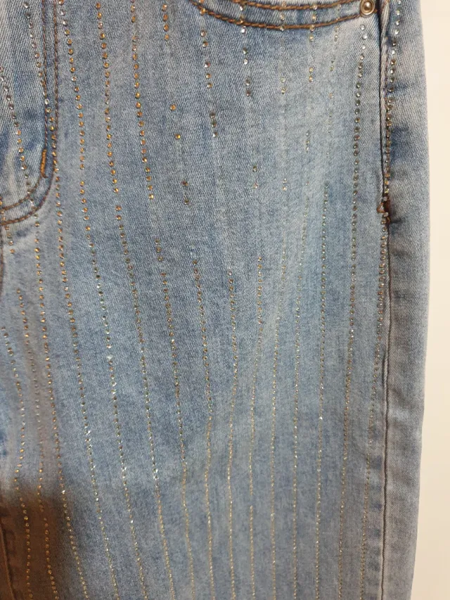 Pantalón vaquero mujer con brillos T/M