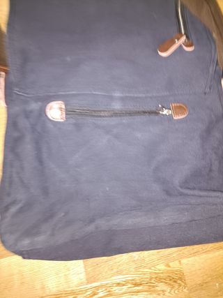 Bandolera de lona CHEREEKI azul marino