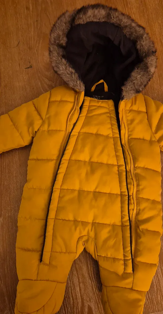 Buzo Cazadora recién nacido amarillo