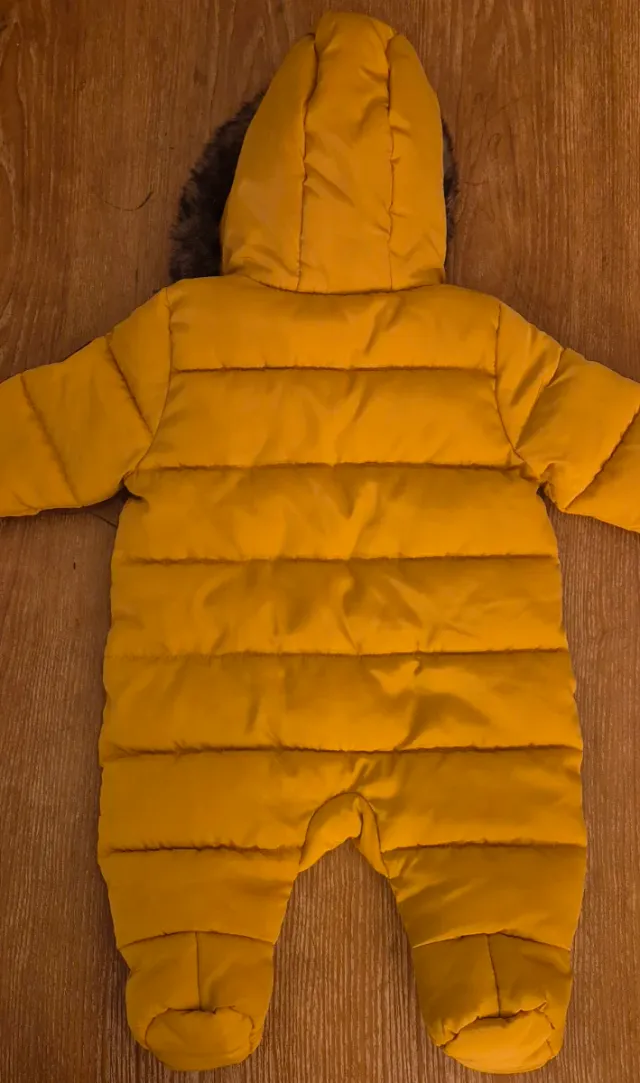 Buzo Cazadora recién nacido amarillo