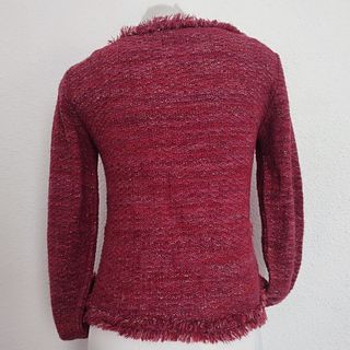 Chaqueta de punto con flecos. Trucco. Talla M