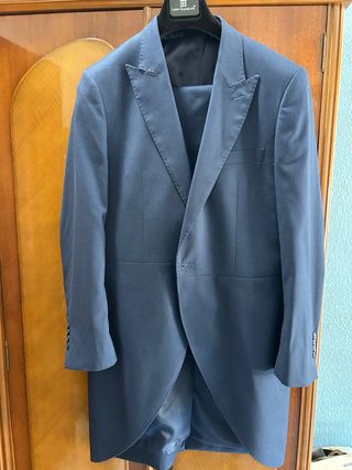 Chaqué Lino Chiavari Azul Talla M