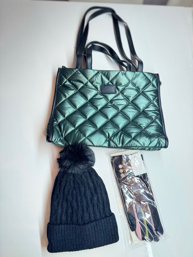 Set Invierno Verde Esmeralda y Negro