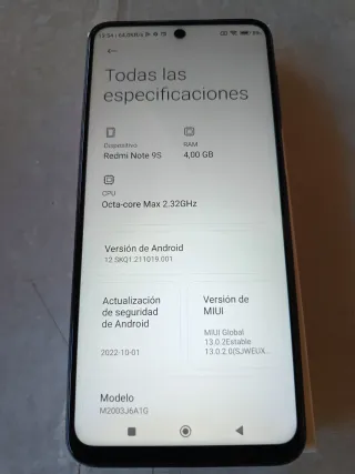 Xiaomi Redmi Note 9S 64GB Blu