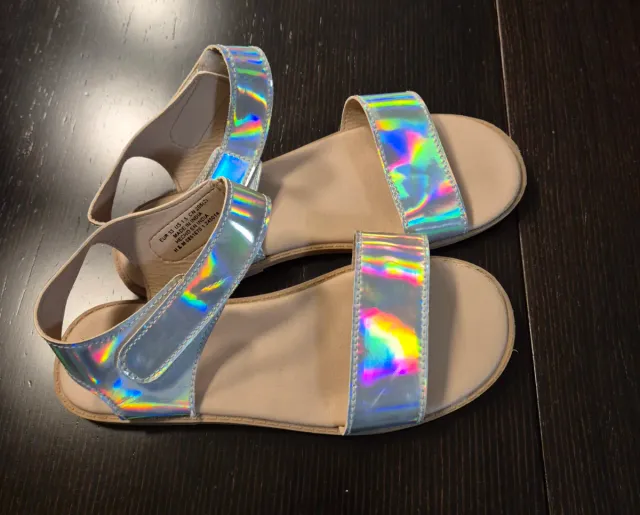 Sandaliasplateadas espejo,  Holográficas T33