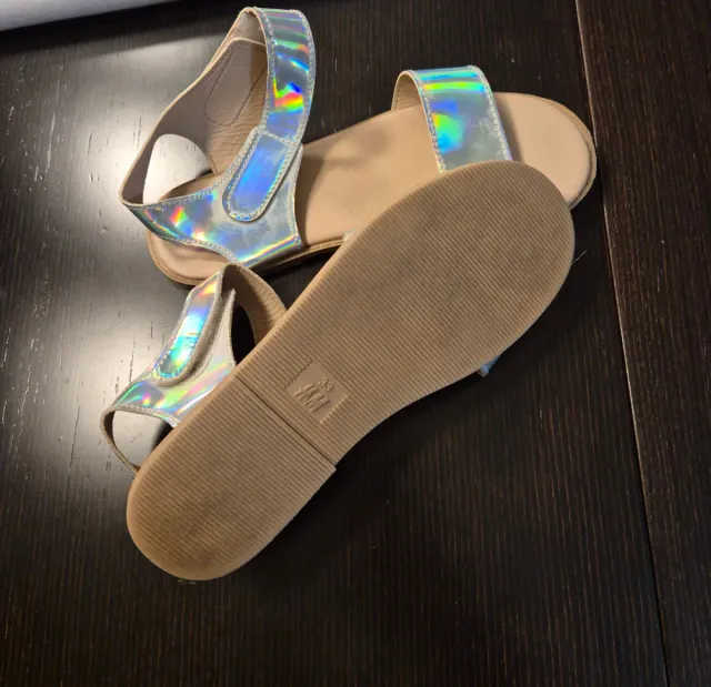 Sandaliasplateadas espejo,  Holográficas T33