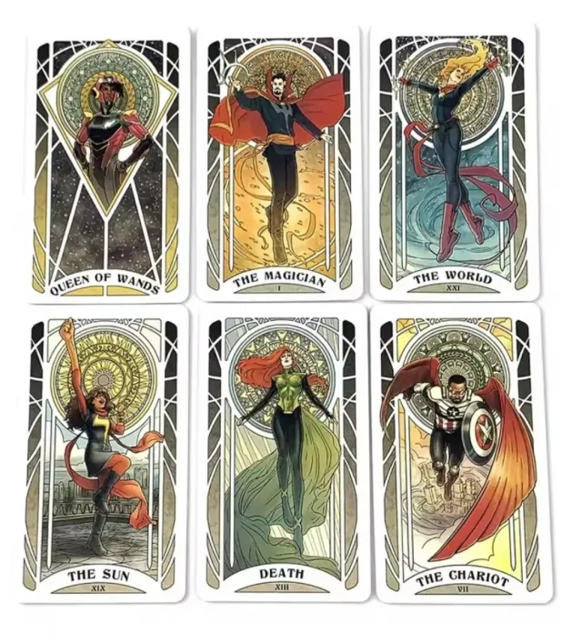 Tarot Marvel - Queen of Wands, Magician, World