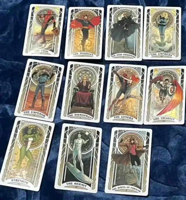 Tarot Marvel - Queen of Wands, Magician, World