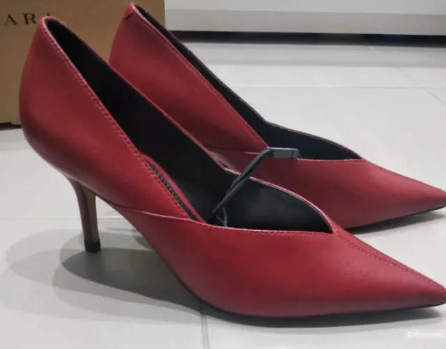 Tacones Zara Talla 37 rojo