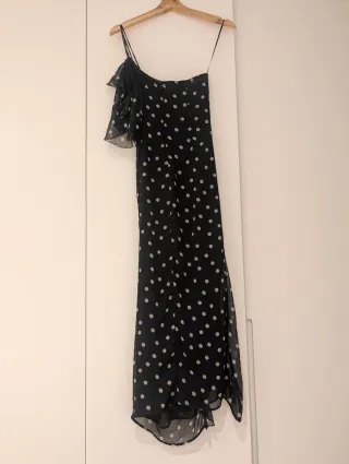 Vestido Zara lunares negro/blanco