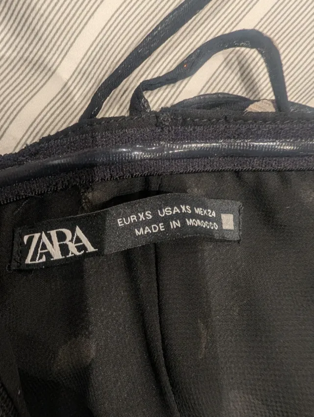 Vestido Zara lunares negro/blanco