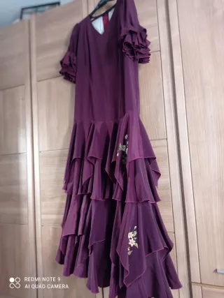 Traje Flamenca Morado Talla 44