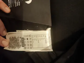 Pantalón de nieve gris con tirantes Talla L