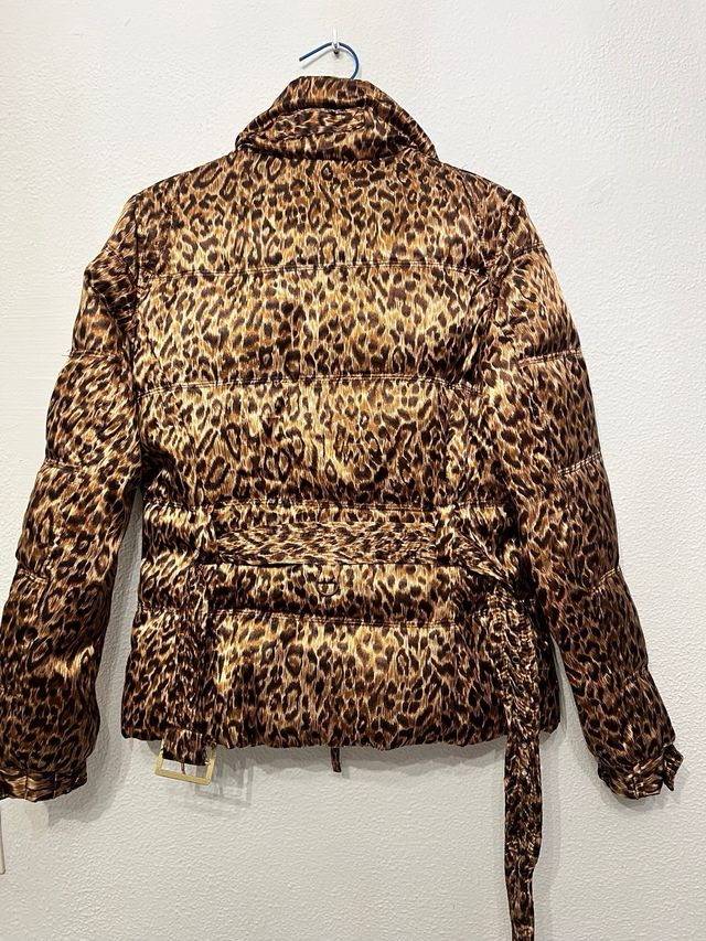 Chaquetón Zara Animal Print Talla S