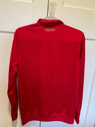 Chaqueta Adidas Roja Logo Tricolor