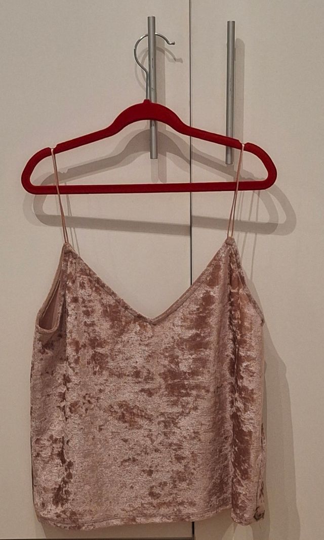 Top rosa palo de terciopelo