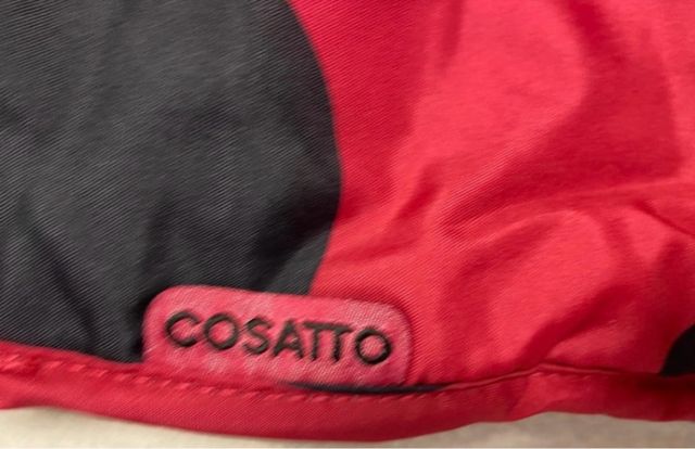 Sacco passeggino pois rosso e nero