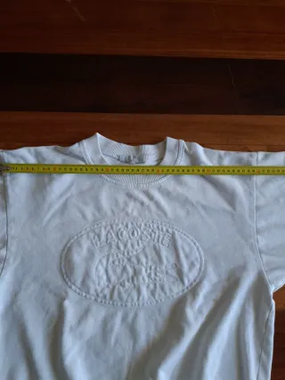 Sudadera Vintage Lacoste Blanca