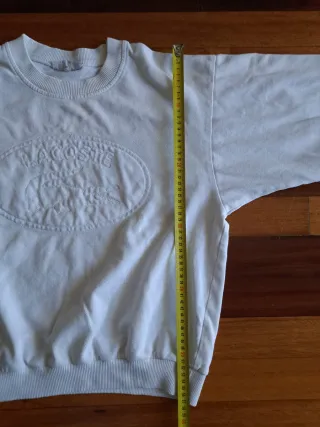 Sudadera Vintage Lacoste Blanca