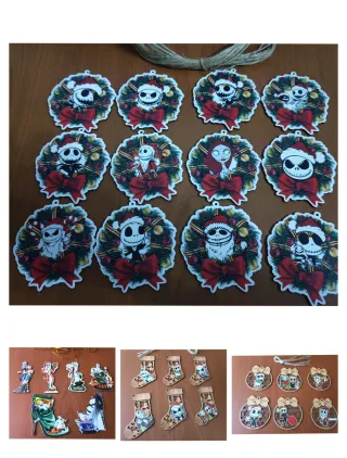 4 set addobbi natalizi Nightmare Before Christmas