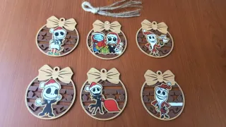 4 set addobbi natalizi Nightmare Before Christmas