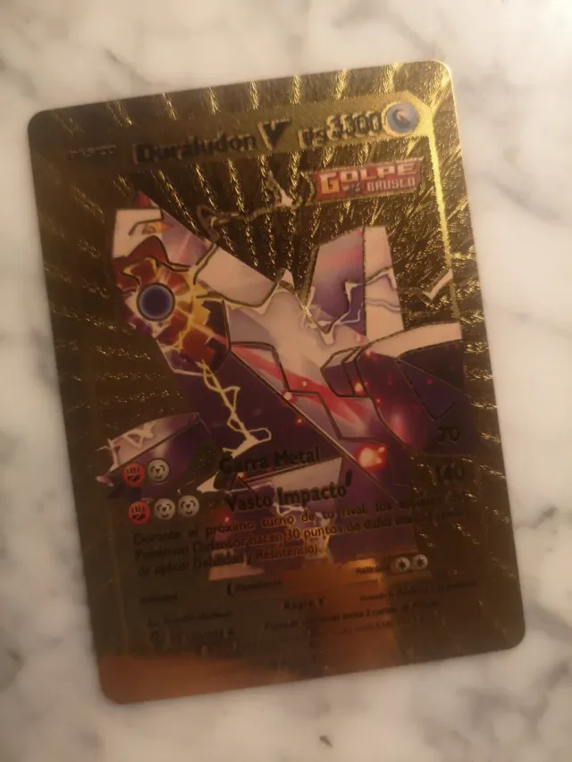 Carta Pokémon Glaceon V Edición Oro