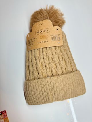 Bolso y gorro invierno tonos tierra