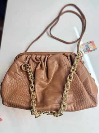 Bolso y gorro invierno tonos tierra