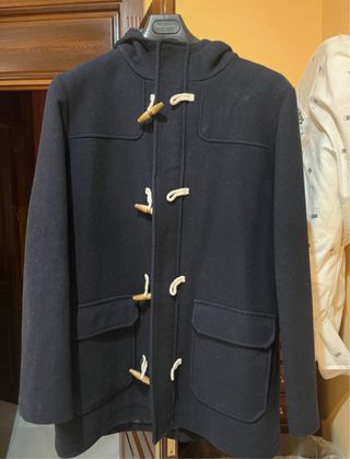 Abrigo largo invierno azul