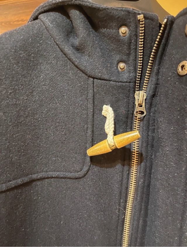 Abrigo largo invierno azul