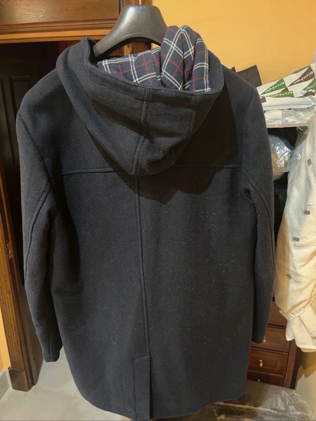 Abrigo largo invierno azul