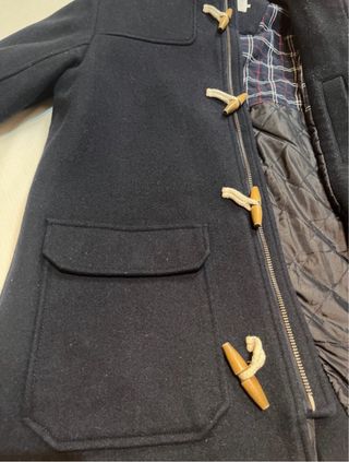 Abrigo largo invierno azul