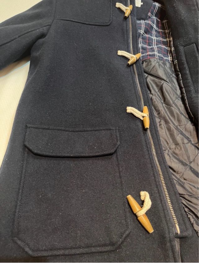 Abrigo largo invierno azul