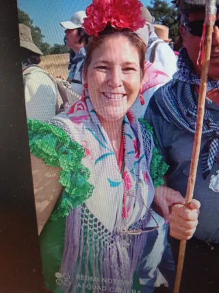 Traje de flamenca verde talla 44