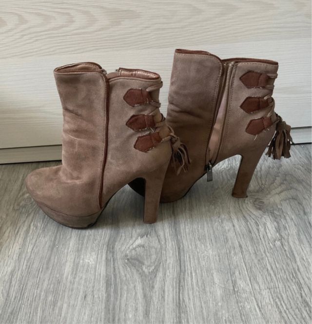 Botines ante tacón plataforma mujer